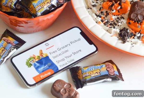 Skeleton Graveyard No Bake Pie