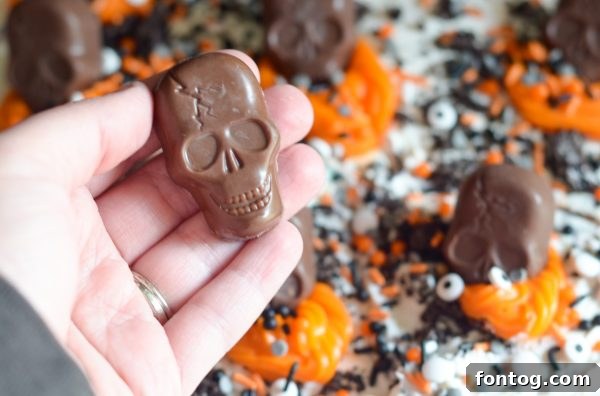 Skeleton Graveyard No Bake Pie