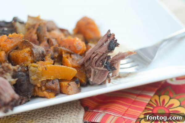 Slow Cooker Maple Sweet Potato Roast