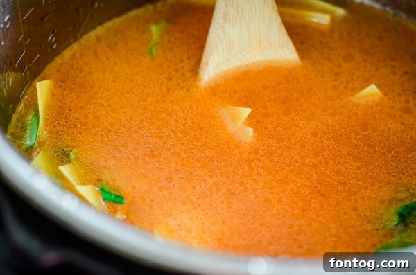 Gluten Free Instant Pot Lasagna Soup