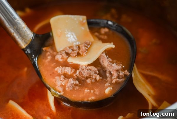 Gluten Free Instant Pot Lasagna Soup