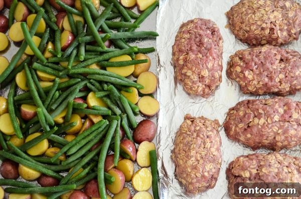 sheet pan mini meatloaf