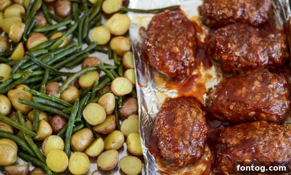 sheet pan mini meatloaf