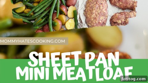 sheet pan mini meatloaf