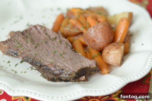 Delicious Slow Cooker Maple Roast for Dinner