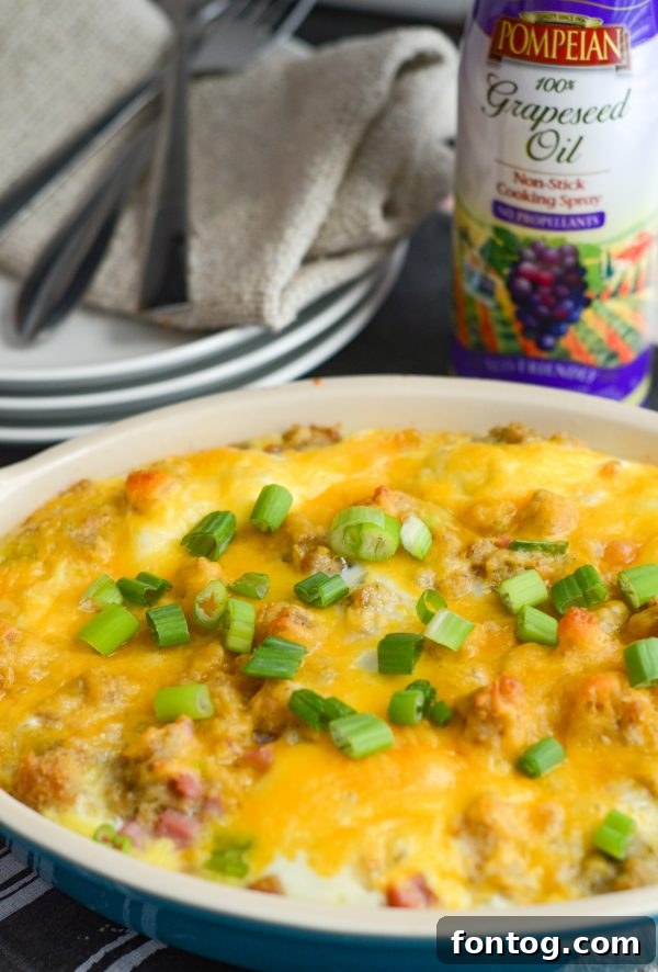 Leftover Ham & Stuffing Frittata - perfect for holiday upcycling