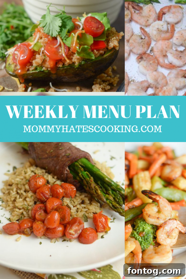 Weekly Menu Plan for the New Year