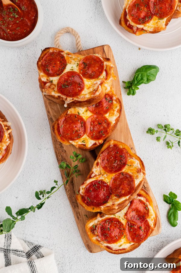 Garlic bread pizza topped with fresh ingredients.