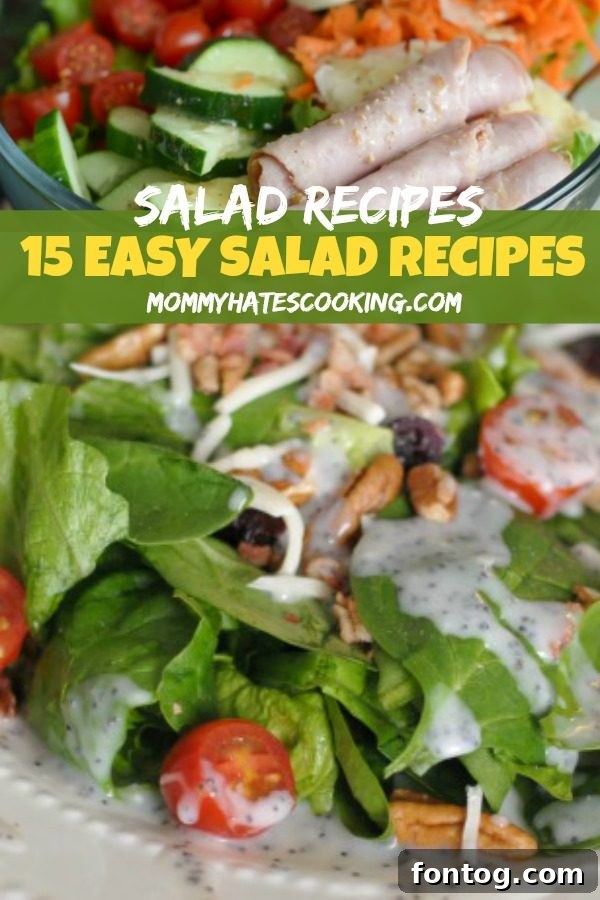 15 Effortless Salad Ideas 7 Variety of Green Salad Recipes