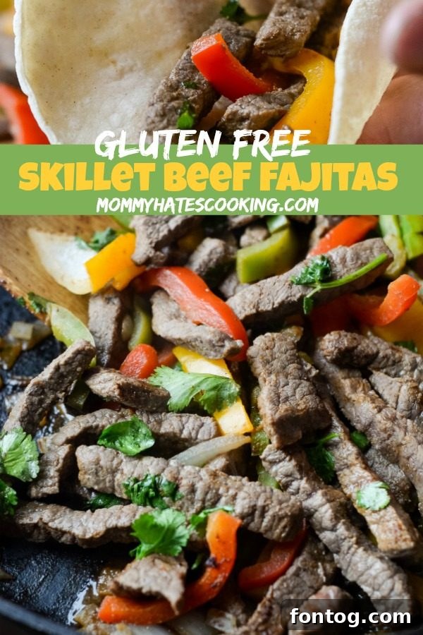 Gluten-Free Skillet Beef Fajitas Recipe Card