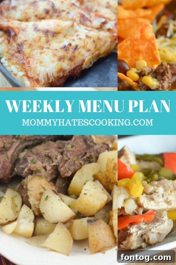 menu plan recipes