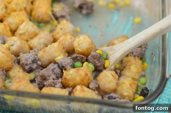 hearty tater tot casserole
