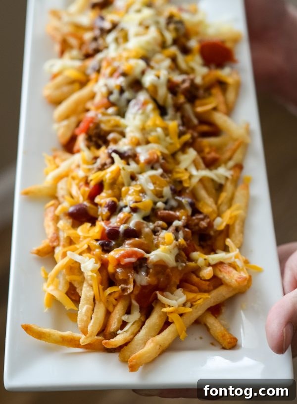 Nacho Chili Cheese Fries with Beer Battered French Fries