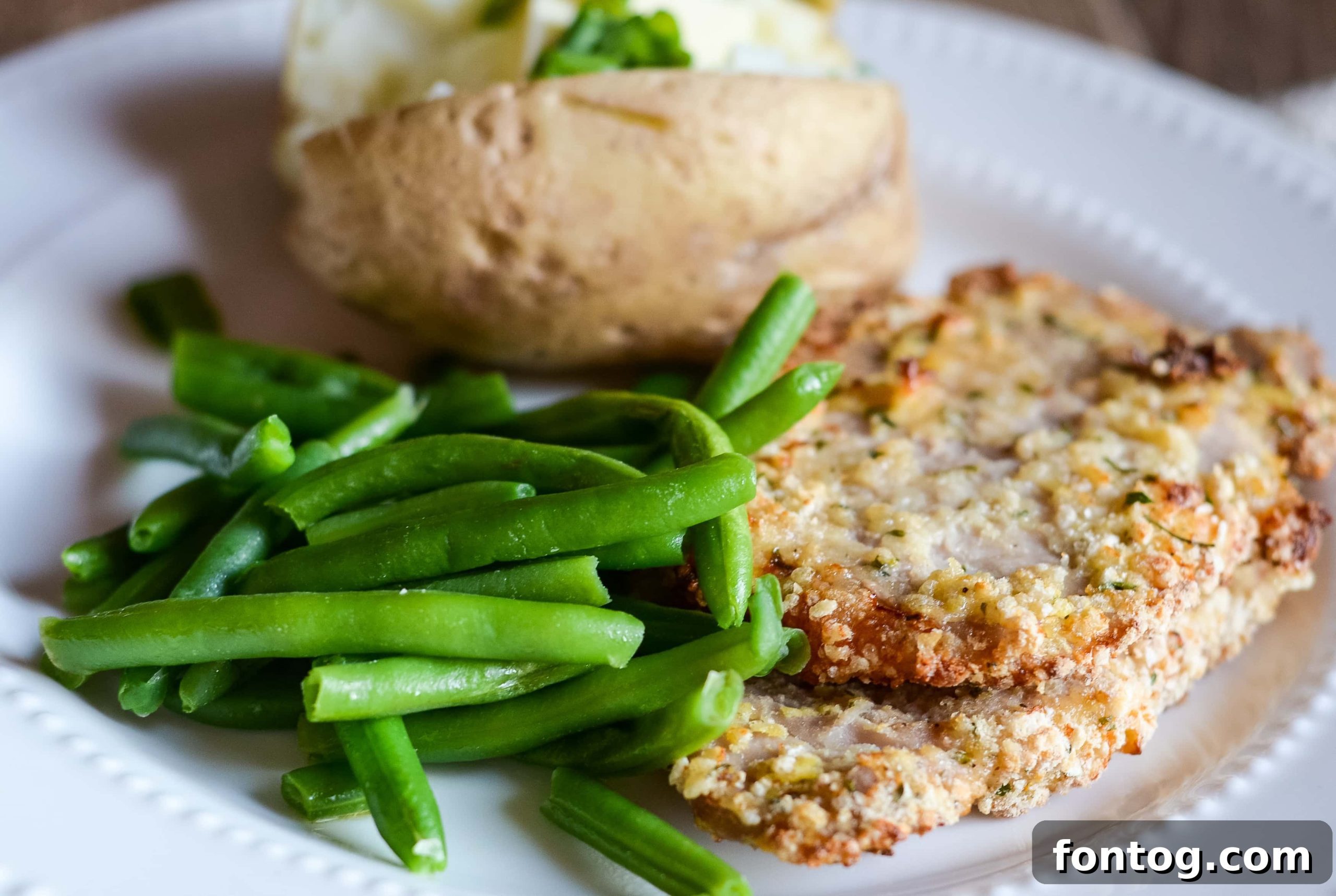 Air Fryer Ranch Breaded Pork Chops