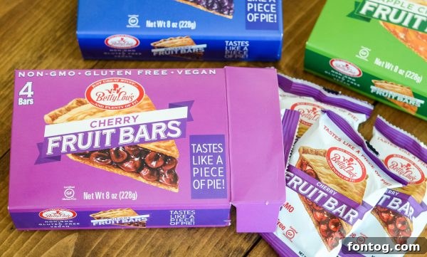 A box of Betty Lou's Fruit Bars displayed in a Walmart aisle, highlighting their easy accessibility.