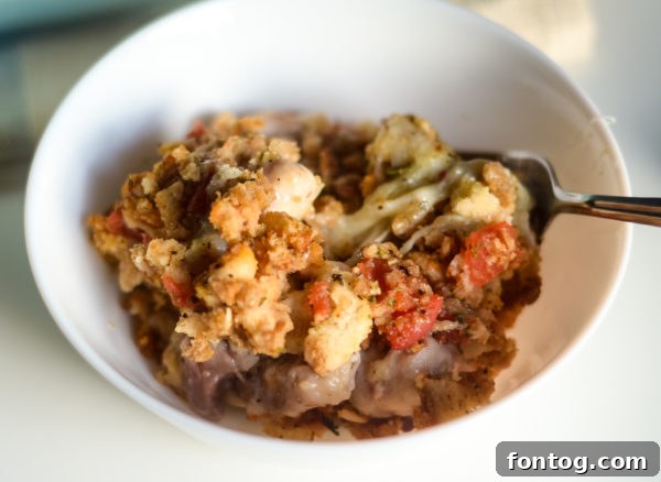 Gluten-free stuffing option for Baked Chicken Bruschetta