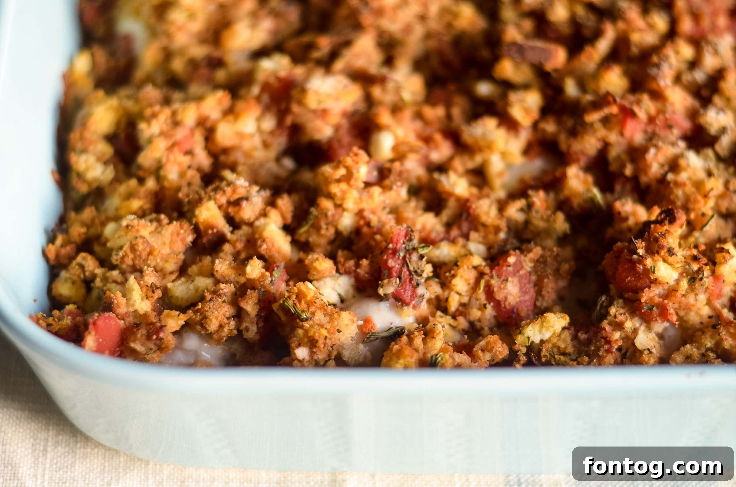 Baked Chicken Bruschetta, a simple and delicious one-dish dinner