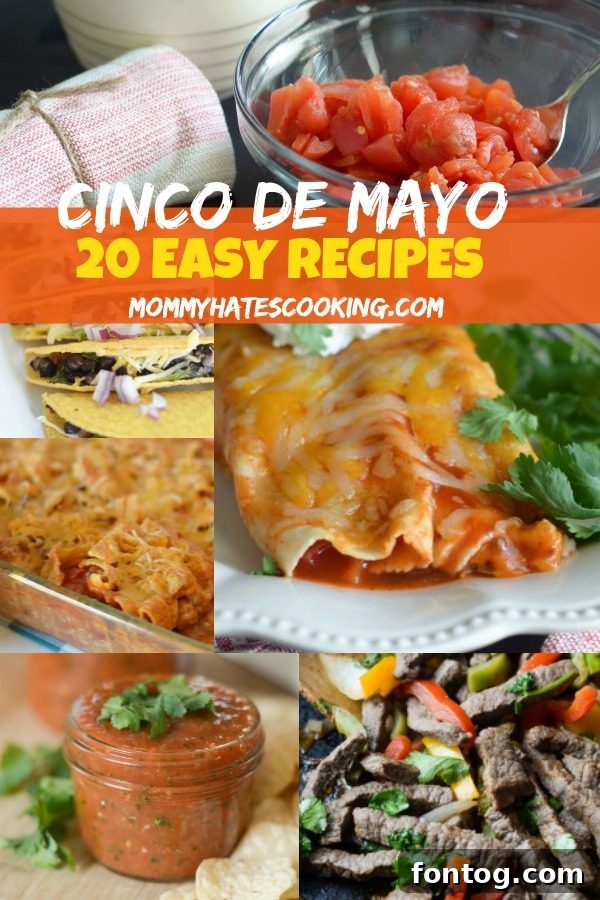 COLLAGE OF CINCO DE MAYO RECIPES