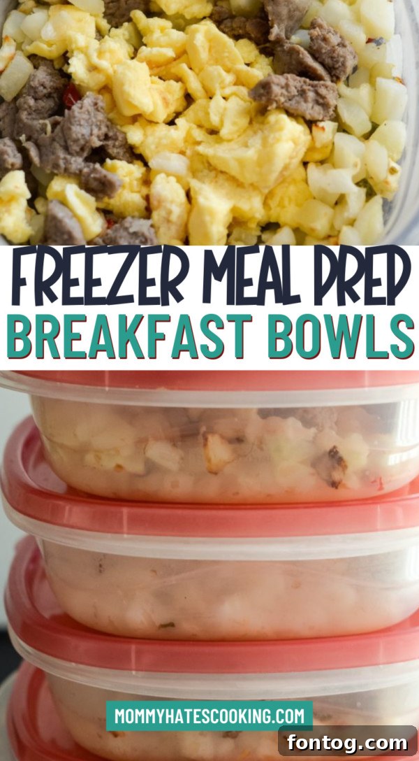 These healthy meal prep breakfast bowls are the ultimate solution for busy mornings! With easy breakfast meal prep ideas that are freezer-friendly and budget-friendly, you'll have protein-packed breakfast bowls ready to grab and go. Perfect for busy moms, these quick breakfast meal prep containers make mornings stress-free.