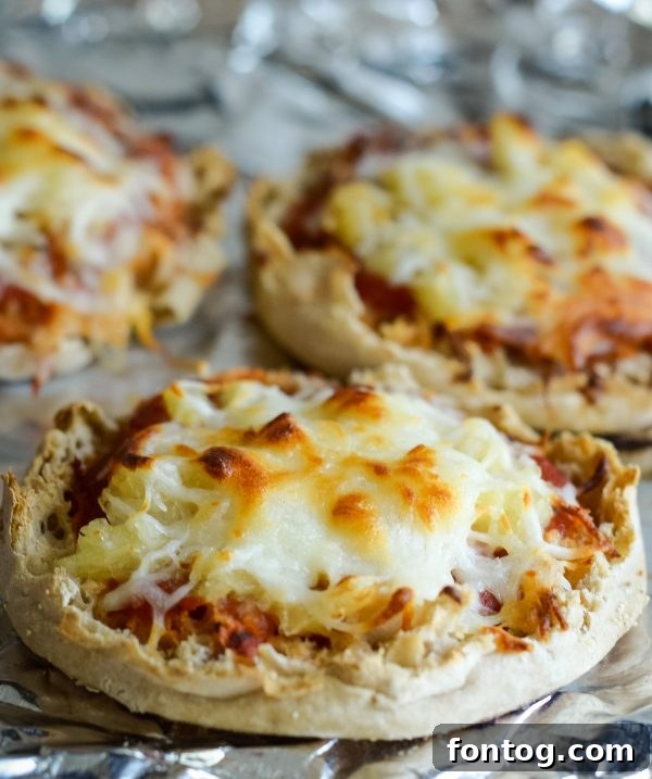 Air fryer easy Hawaiian pizza cooking