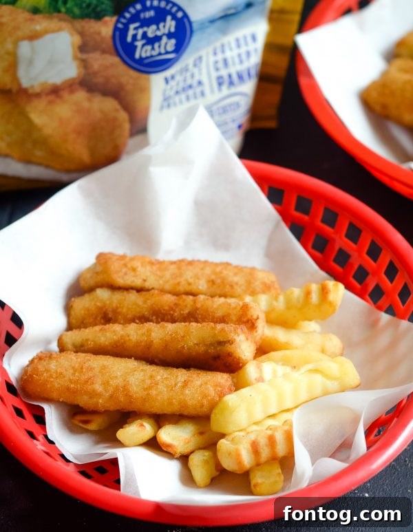 Kids preparing Gorton's Seafood fish sticks for baking, showcasing an easy meal prep activity for children.