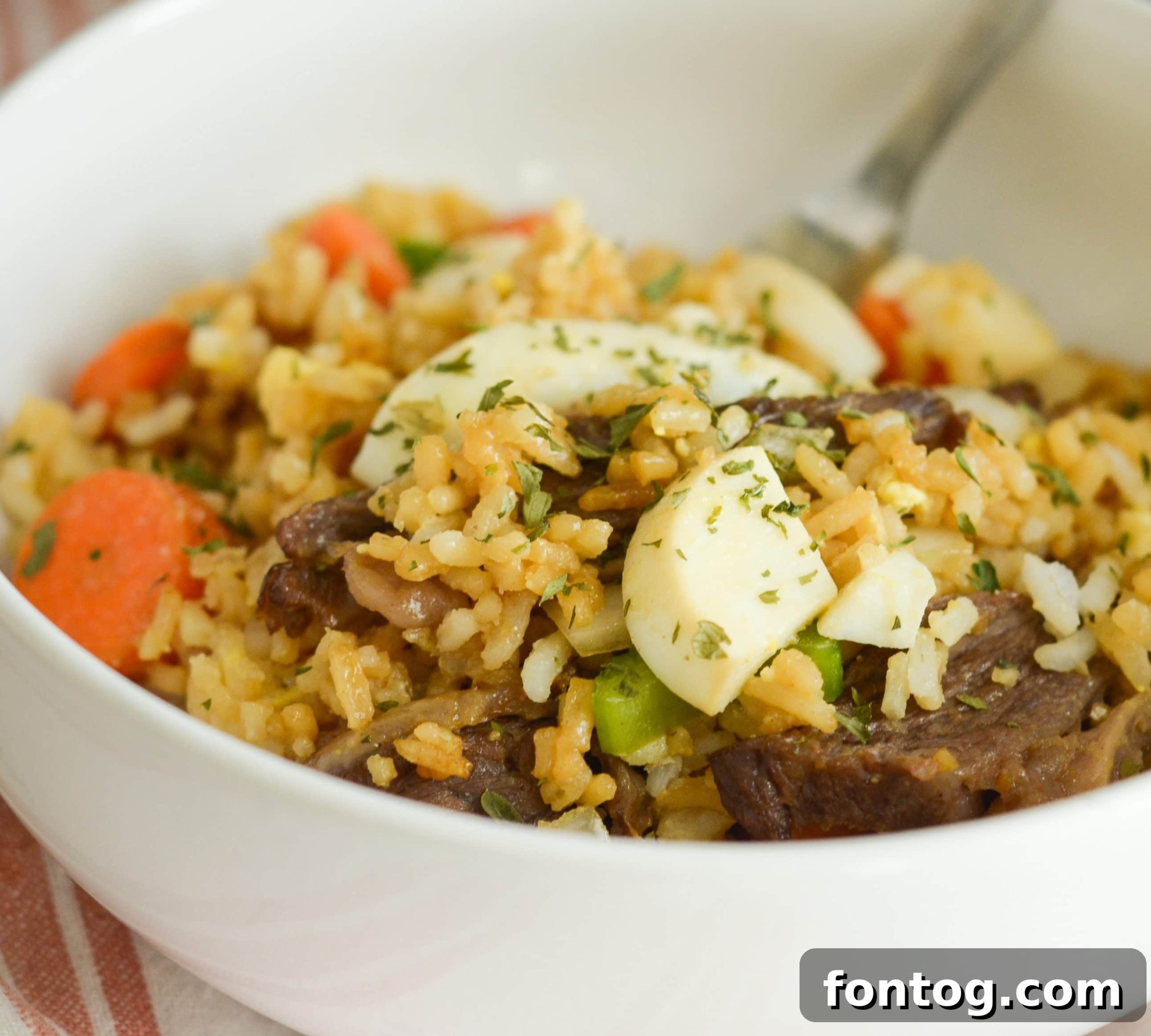 Air Fryer Beef Fried Rice