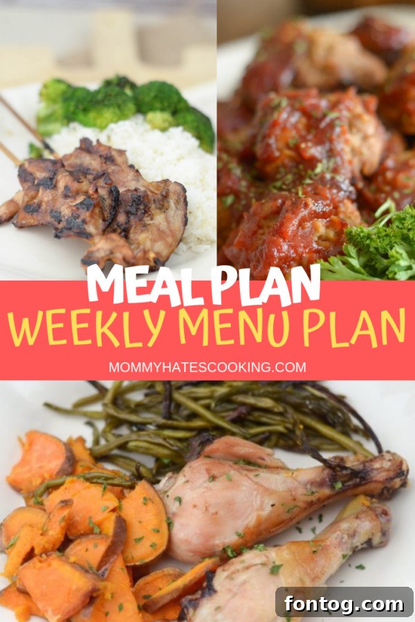Summer Flavors: Your Weekly Meal Plan for July 7th 3 Free Printable Weekly Menu Plan