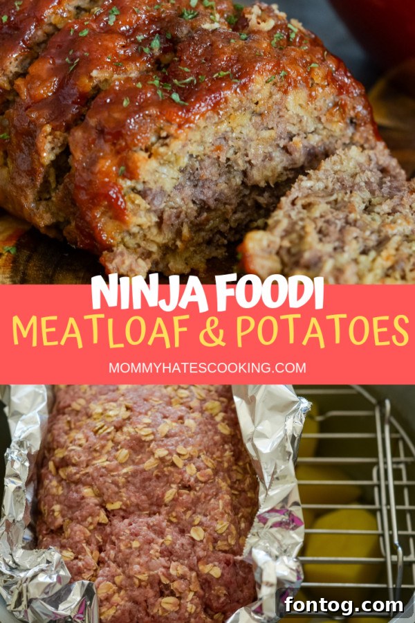Complete Ninja Foodi Meatloaf, Potatoes, and Corn Dinner