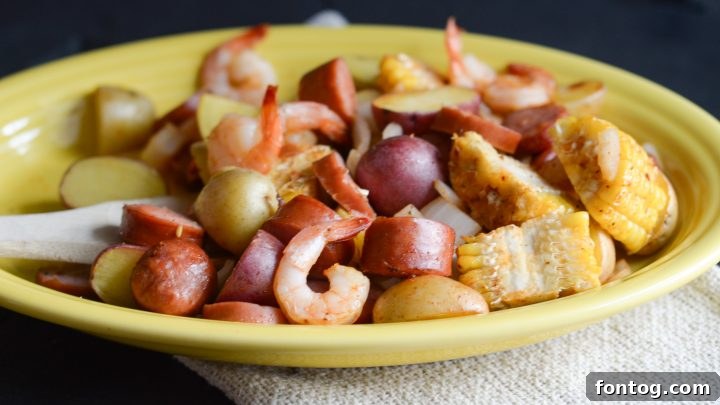 Cajun Shrimp Boil in the Air Fryer, a spicy seafood delight.