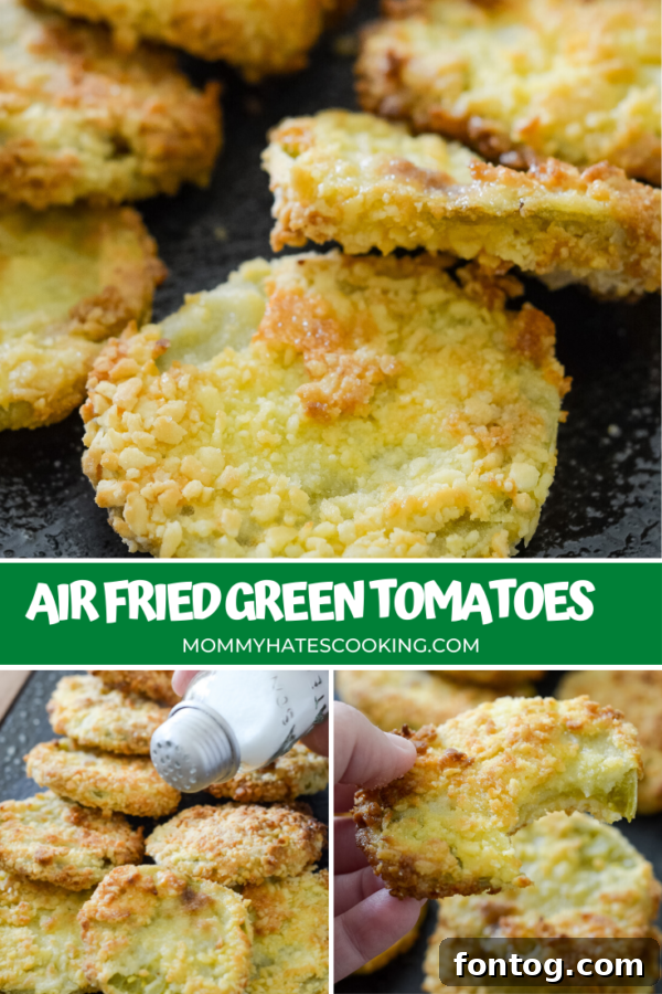 Crispy Gluten-Free Air Fryer Fried Green Tomatoes 8 Crispy Air Fryer Fried Green Tomatoes Pin