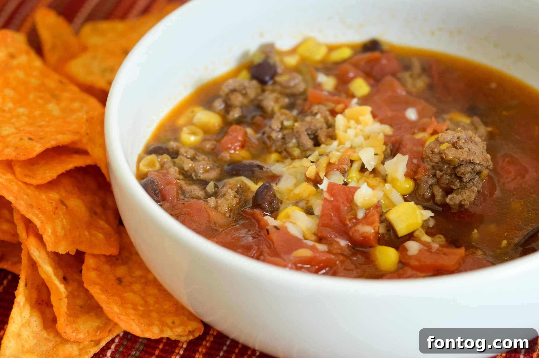 Ninja Foodi Beef Taco Soup with Hatch Chiles