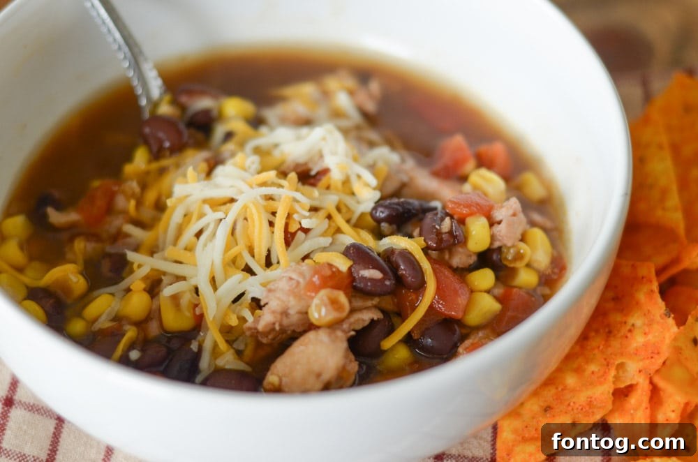 Pressure Cooker Chicken Taco Soup