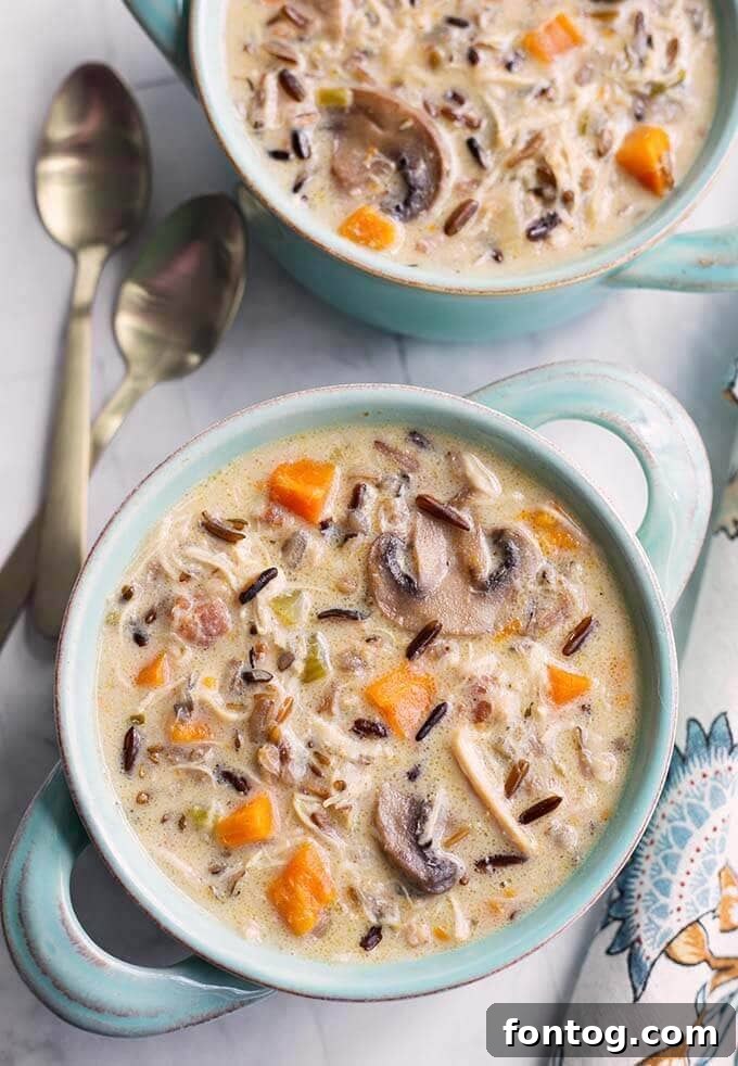 Pressure Cooker Wild Rice Soup with Chicken