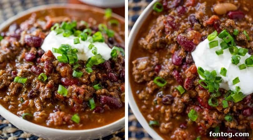 Slow Cooker Beef Chili {Crockpot Chili}