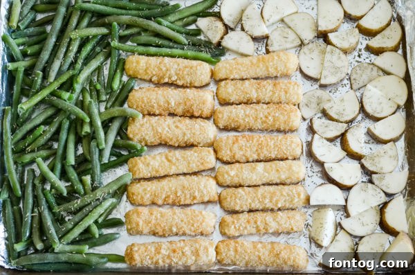 Sheet Pan Crispy Fish and Vegetables Ingredients