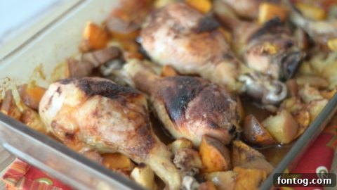 Delicious Maple Cinnamon Chicken, bringing together sweet and savory fall flavors.