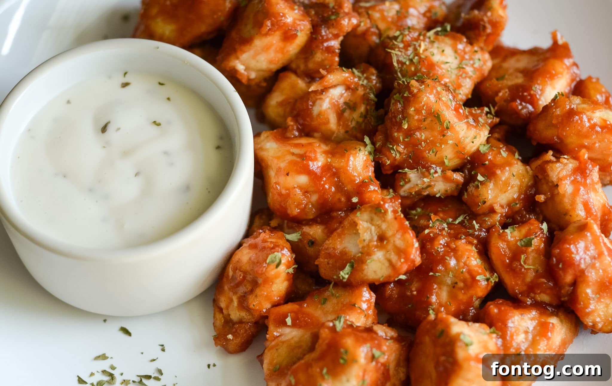 Crispy Air Fryer Barbecue Chicken Nuggets
