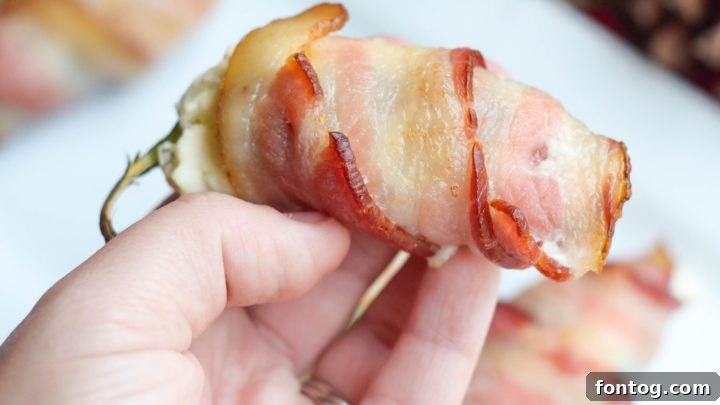 Bacon Wrapped Stuffed Peppers