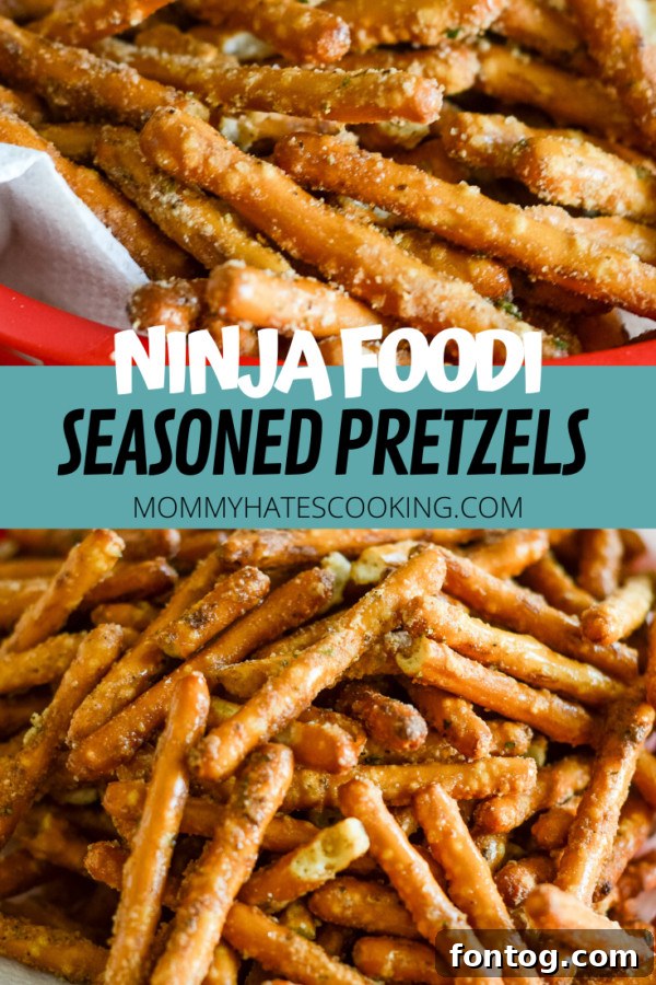 Air Fryer Pretzel Perfection 3 NINJA FOODI SEASONED PRETZELS