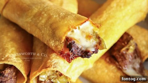 Air Fried Philly Cheesesteak Taquitos