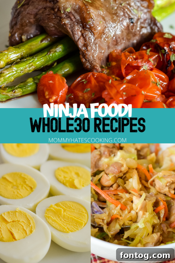 Whole30 Ninja Foodi Recipes banner image.