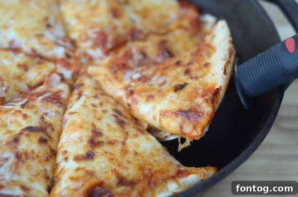 Delicious Deep Dish Pizza perfect for a family pizza night.