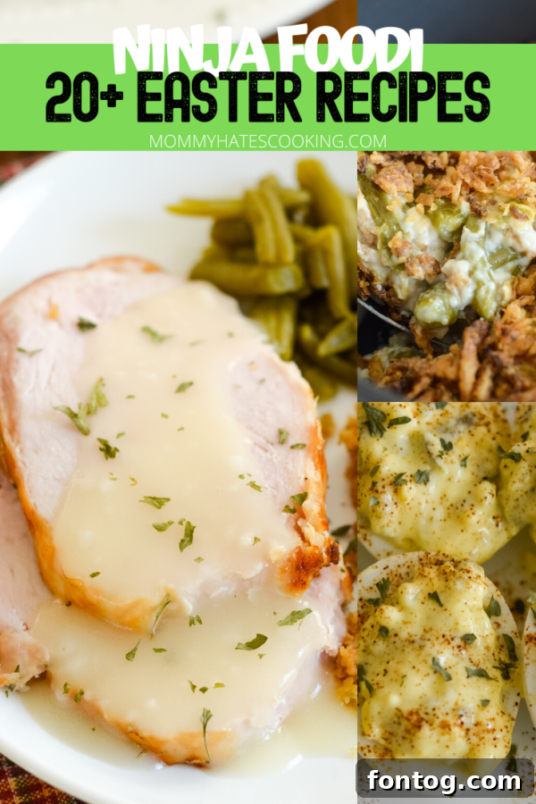 A collection of delicious Easter recipes for the Ninja Foodi.