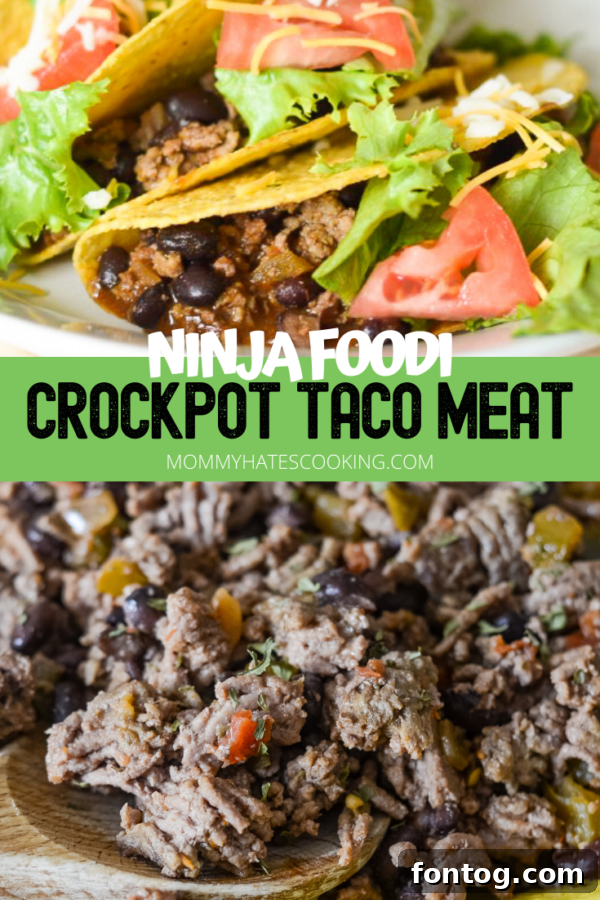 Ninja Foodi Crockpot Taco Meat