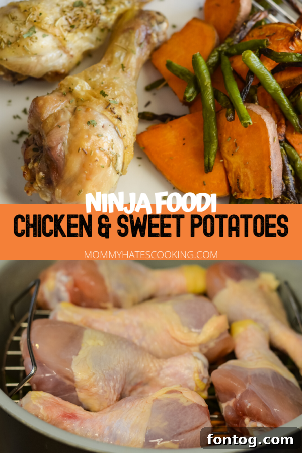 Ninja Foodi Chicken Legs with Vegetables
