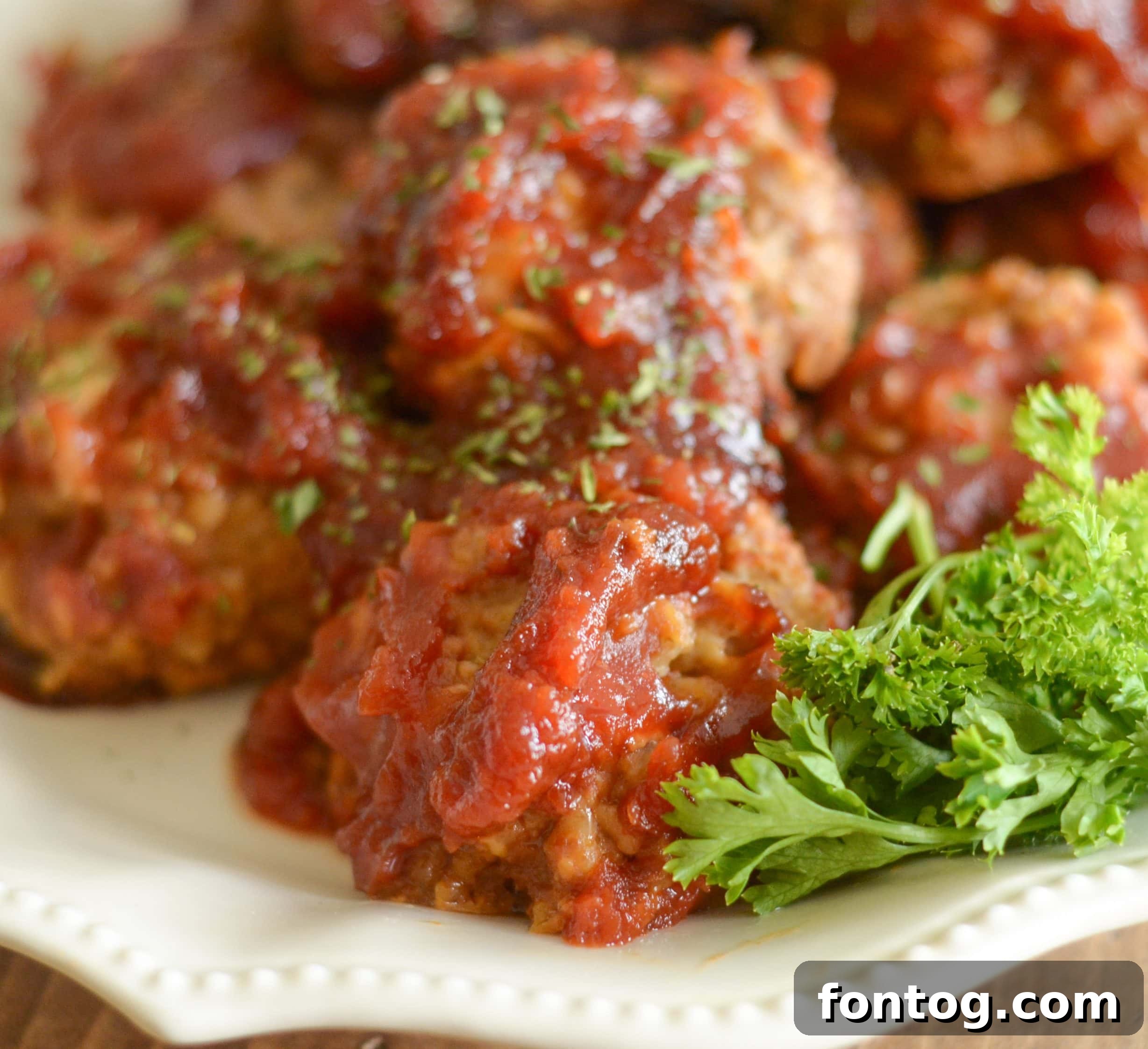 Gluten Free Slow Cooker Tangy Turkey Meatballs