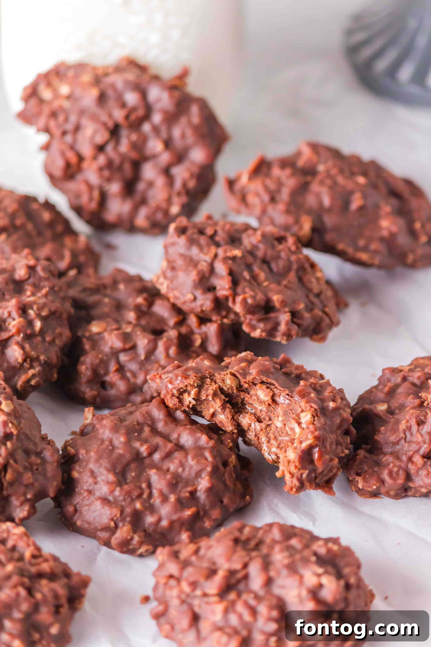 Peanut Butter Oatmeal No Bake Cookies