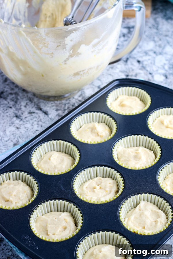 gluten-free Lemon Cupcake Recipe baking steps
