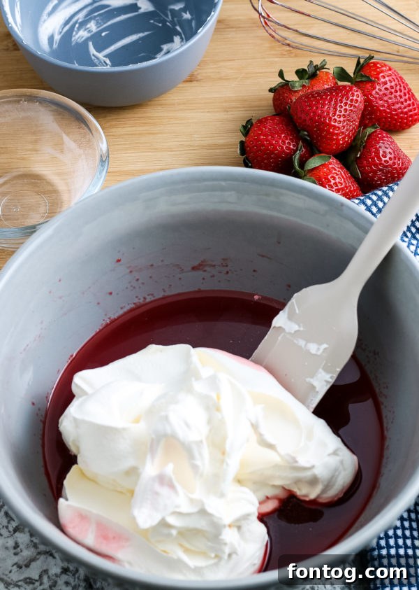 Chilled Gluten Free Jello Delight 3 Simple ingredients for no-bake jello pie including fresh strawberries and whipped topping