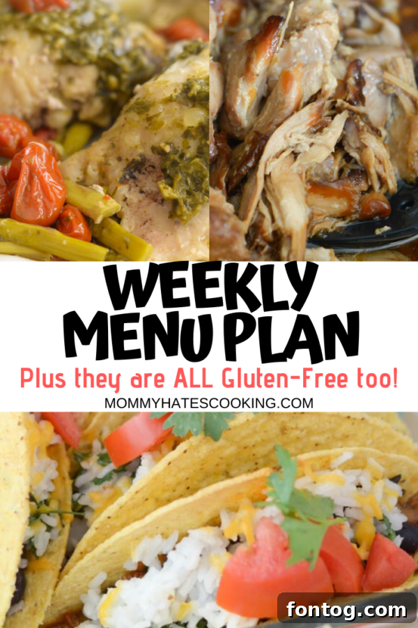 A vibrant weekly menu plan for April 19th, showcasing diverse and easy meal ideas.